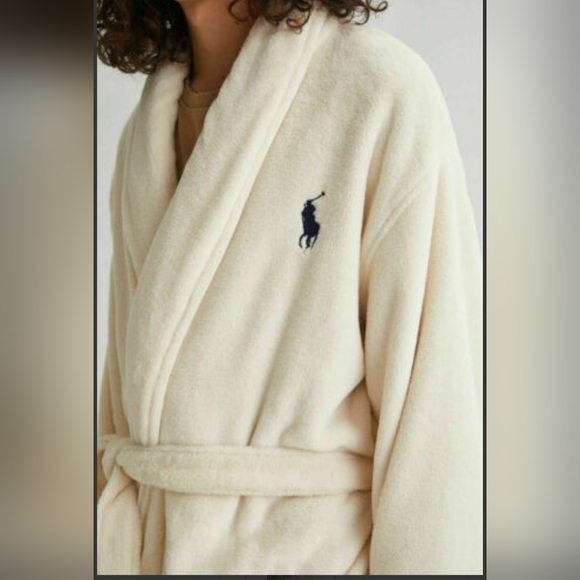 XL Polo Ralph Lauren Unisex plush bathrobe NWOT same day shipping!!! - Picture 4 of 4